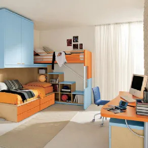 Cameretta ragazzi con letto a castello