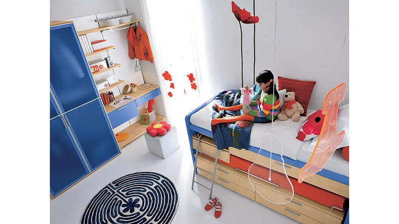 Cameretta bambina colorata