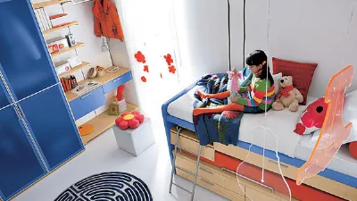 Cameretta bambina colorata
