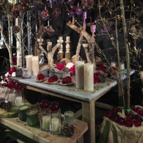 candele su espositore