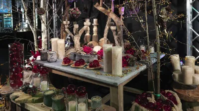 candele su espositore
