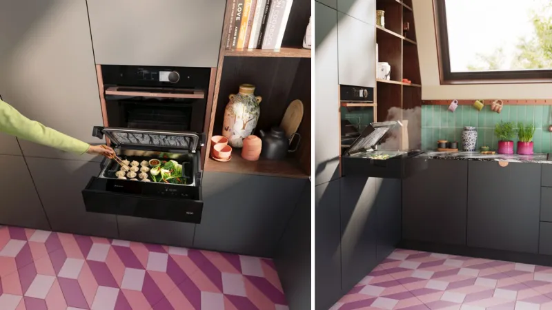 Cassetto con sistema Sous-Vide di Neff