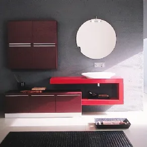 Mobile bagno sospeso / OKITE® 2003_Prisma Rosso