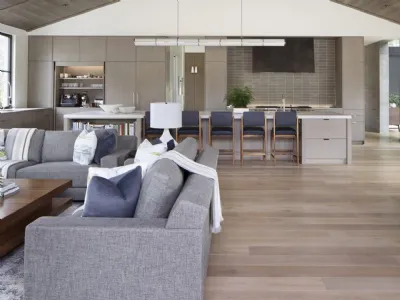 Un ambiente aperto in stile moderno