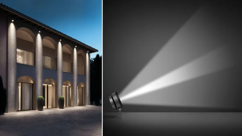 Simes - Pointer, proiettore per esterno orientabile a LED