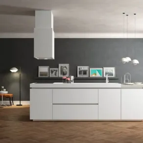 Cucina doimo Style su parete grigia