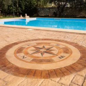 Pavimento stampato con meridiana - Ideal Work