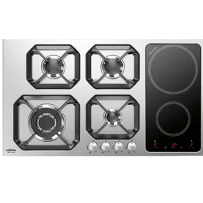 È di Lofra il piano cottura misto in acciaio inox da 90 cm HLS9G2I