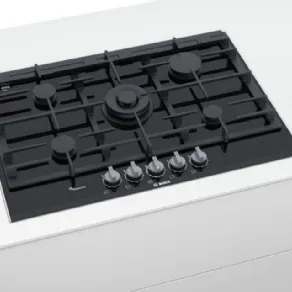 Piano a gas in vetroceramica PRR7A6D70 della Serie 8 di Bosch
