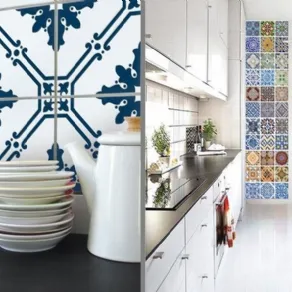 Piastrelle adesive cucina