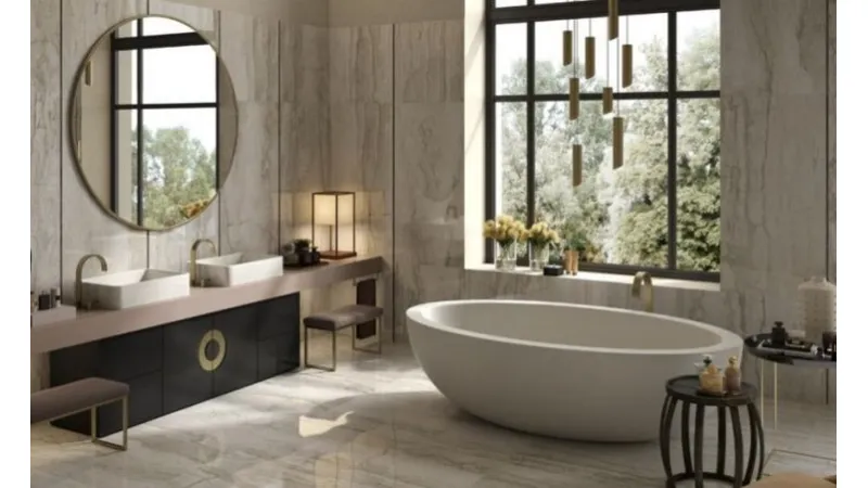 Idee piastrelle bagno moderno