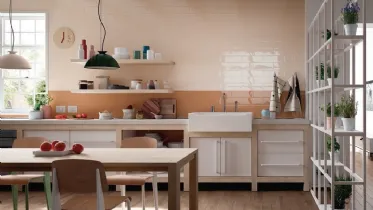 mattonelle per cucina in muratura