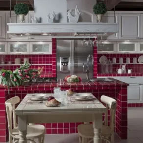 Piastrelle per cucina in muratura moderna