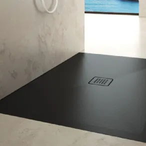 Piatto doccia filo pavimento rettangolare in ceramica Step by Scarabeo Ceramiche