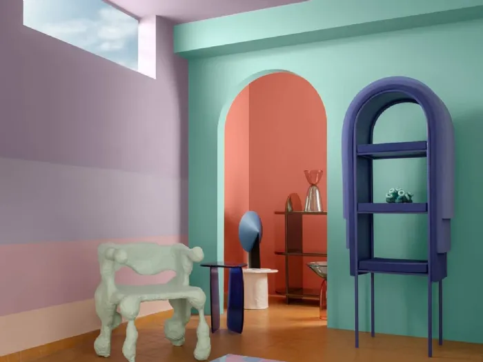 Una stanza tinteggiata in modo vivace aumenta la luminosità dell'ambiente