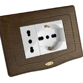 Placche elettriche in legno England Style 44
