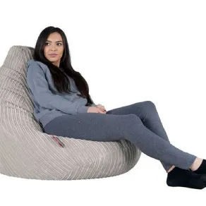 Poltrona a forma di sacco  Gioco in corda tinta naturale di Big Bertha Original
