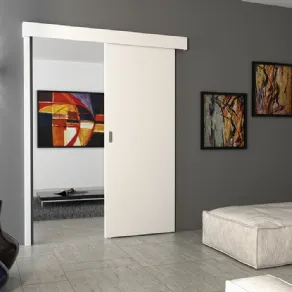 La qualità degli spazi con la porta scorrevole esterno muro
