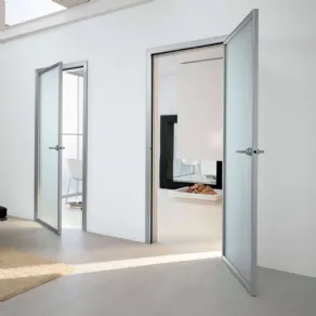 Porte vetro e alluminio Unika a battente
