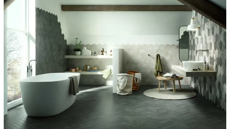 Collezione effetto cemento Clays di Marazzi 
