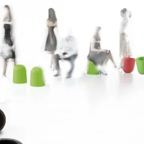 pouf contenitore in polietilene