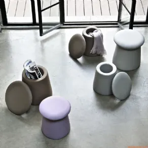 Pouf contenitore in Ecopelle