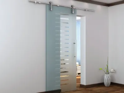 porte scorrevole in vetro di design
