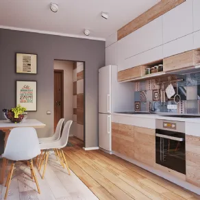 La cucina al centimetro secondo i designer dello studio ucraino Polygon
