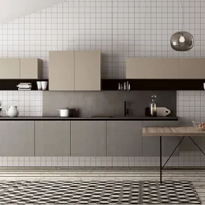 Lineare e sospesa la cucina Fjord di Doimo Cucine