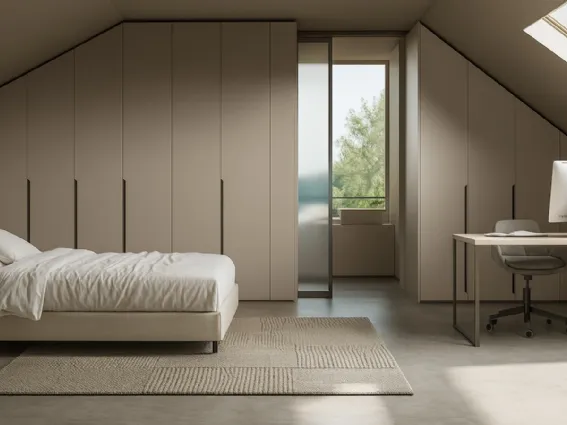 Armadio su misura per mansarda