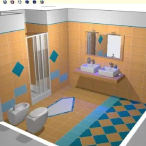 Esempio di progetto bagno con tecnologia 3d