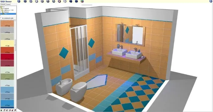 Esempio di progetto bagno con tecnologia 3d