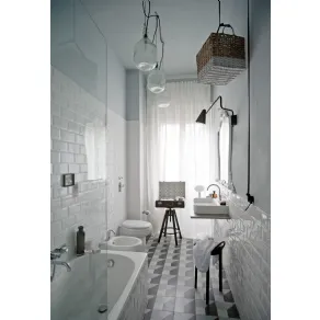 Il bagno perfetto per gli amanti dello stile vintage