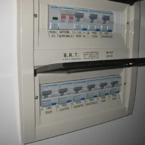 Un quadro elettrico di un appartamento