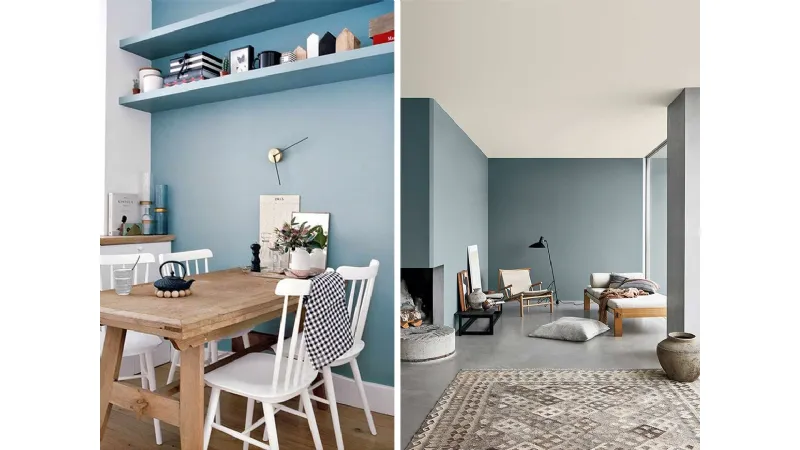 È l'azzurro estivo ha infondere benessere e relax all'interno della casa in questo nuovo anno