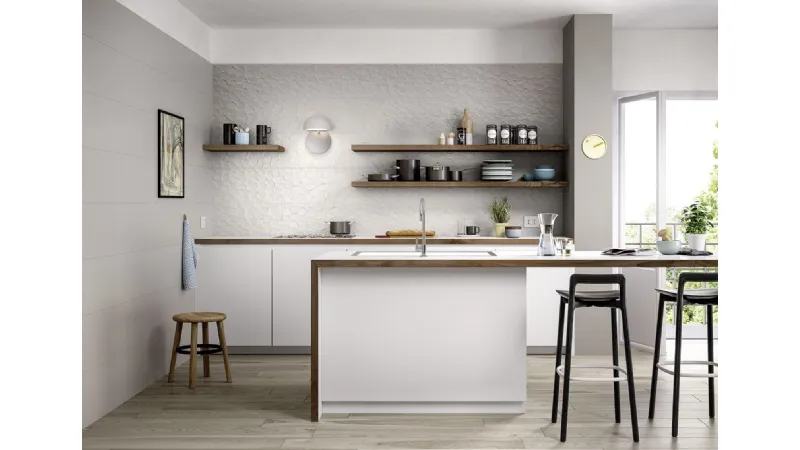 Le collezioni Treverkmore e Color Code di Marazzi per tanto candore in cucina