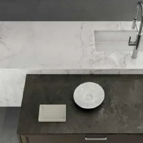 Piano in Dekton della cucina Soho di Doimo Cucine