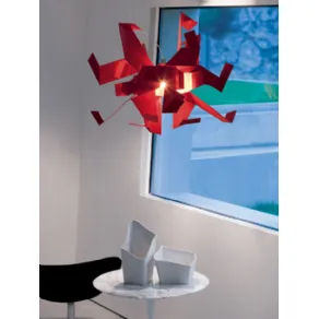 Lampadario moderno effetto carta