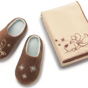 Sciarpa e babucce per bambini