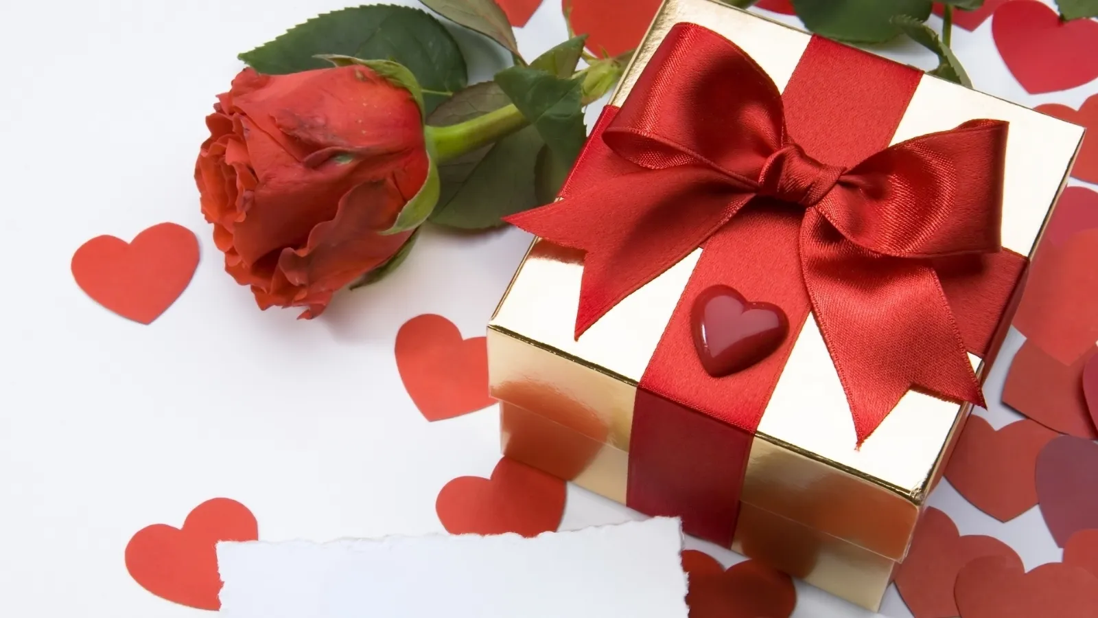 Confezione da 4 tovaglie per San Valentino, a forma di cuore