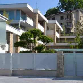 Il giardino di un condominio