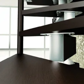 particolare gradini in legno rintal stair system