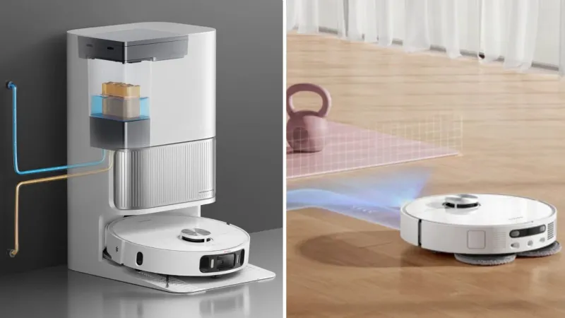 Dreame E L40 Ultra AE, con kit collegamento dell'acqua