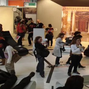 Una delle sale espositive del Salone