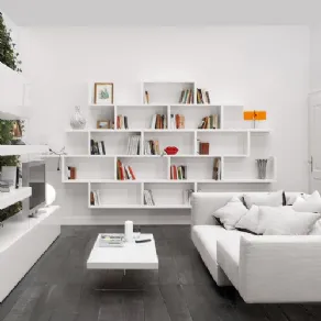 Salotti moderni con libreria