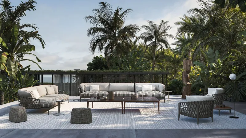 Salotto da giardino moderno, modelli e consigli