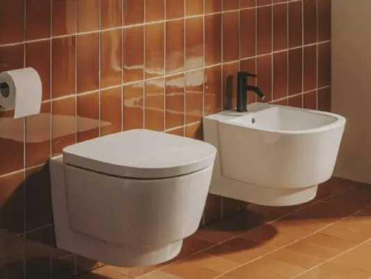 Collezione vaso e bidet sospesi Duravit D-Code