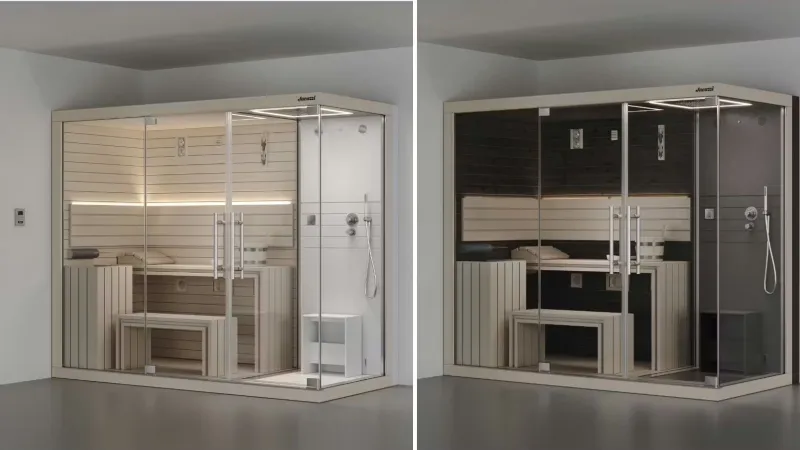 Jacuzzi - Sasha Mi, sauna con doccia