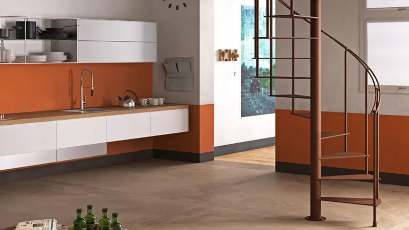 Scala a chiocciola Slim di Fontanot