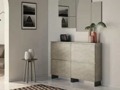 Scarpiera Minima dal design lineare di Birex